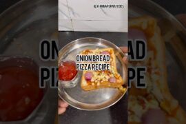 Bread pizza / onion pizza | #pizza #pizzarecipe #pizzalover #recipe #viral #snacks #easyrecipe
