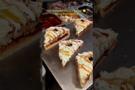 Paneer Pizza Pocket 😋 | Short Mein Full Taste | ₹60 Street Food 🔥#vlog#trending#food