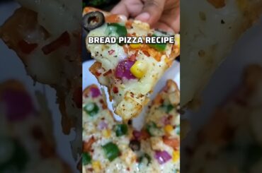 Easy & Tasty Bread Pizza Recipe 🍕😋 #youtubeshorts #shortvideo