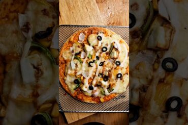 Paneer Margerita Pizza🍕 | ASMR RECIPES | #shorts #food #cooking #streetfood