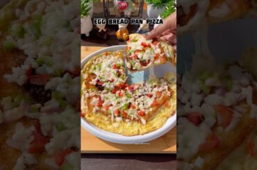 Bread Egg Cheese Pizza #shorts #recipe #breadpizza #egg #trending #viral #shortsfeed #cooking #food