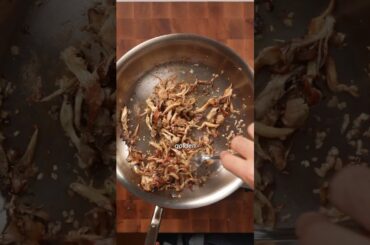 Miso-mushroom pasta.