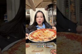 CHEGUEI NA ITÁLIA🇮🇹 comi de frente pra o Vaticano,e essa pizza c refri deu 20€ ou seja,125 reais