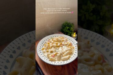 White sauce pasta pasand hai then skip this video 🤤 #food #recipe #shorts #shortsviral