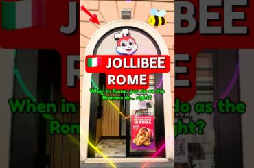 🇮🇹 JOLLIBEE ROME | Finding the Bee in the Eternal City! 🐝 #jollibee #rome #vatican