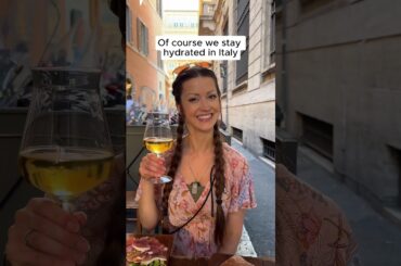 The only appropriate way to stay hydrated in Italy 🇮🇹 #foodshorts #foodietravel #italyfood