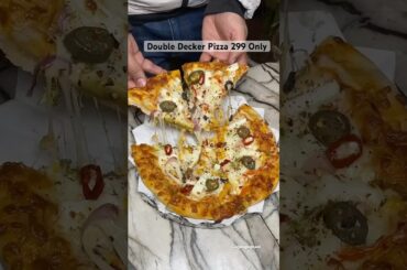 Just 299 Only Double Decker pizza #gagangugnani #shorts #pizza #viral #spotlight #Creators #Explore