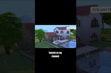 Tuscany villa with wine cellar🍷☀️#simsbuild #nocc #italy #thesims4