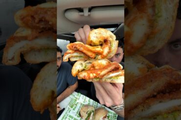 Italian sandwich mukbang #foodreview #shorts