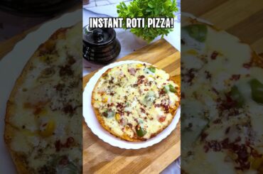 Instant Roti Pizza | #shorts #pizza #roti #cooking #food #recipe #sgbitekitchen