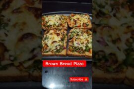 Brown bread Pizza Recipe l how to make healthy pizza, weight loss pizza recipe#pizza #shorts #viral