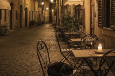 Italian Instrumental for Late Night 🇮🇹 | Rome City Café Ambience