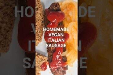 Italian VEGAN Sausage RECIPE EATS  #veganrecipes #veganmeat