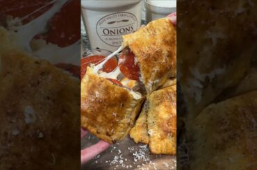 Homemade Hot Pockets with pizza dough and Bailee’s Kitchen seasoning 🤤#homemade #hotpockets