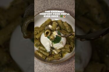 The Greenest Comfort Food. 🧀🍝 #recipe #food #shorts