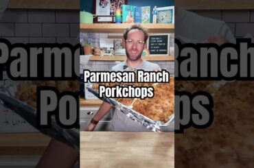 Sheet Pan Parmesan Ranch Porkchops! #porkchops #sheetpandinner #onepanmeal #ranch #pork