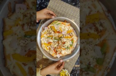 Pizza Recipe Without Oven 🍕🍕#pizza #cooking #Food #trending #viral #ytshorts