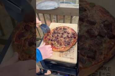 Philly Cheesesteak Pizza!🔥 #cheesecake #pizza #grilltime #cooking #shorts