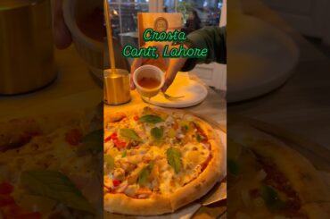 Best Italian pizza in Lahore? #viralvideo #food #youtubeshorts #pizza #fries #cheesesticks