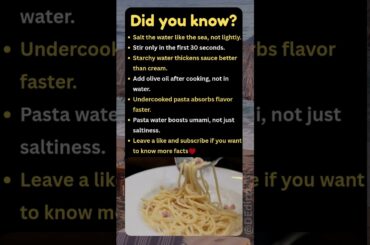 You’re Cooking Spaghetti Wrong #food#lifehacks#facts#viral#didyouknow#trending#cooking#shorts#pasta