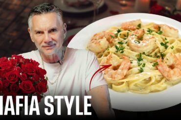 Ex Mob Boss Cooks Authentic Shrimp Alfredo (How to Impress Your Girl)