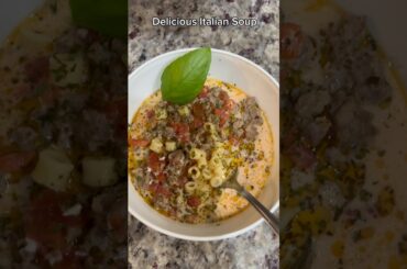 Delicious Italian Soup #soupseason #souprecipe #deliciousfood #italiansoup #raising3loricks