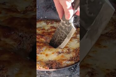 Pot Roasted Lasagne Bolognese Short #cooking #fire #lasagna