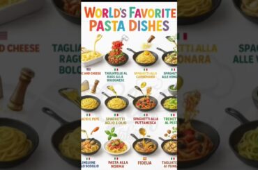 Italian best pasta dishes