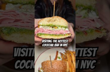 Visiting the hottest cocktail bar in NYC! #nyc #foodvlog #foodblog