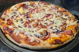 My first homemade pizza