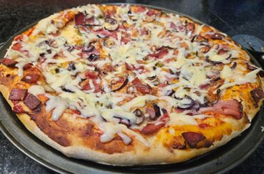 My first homemade pizza