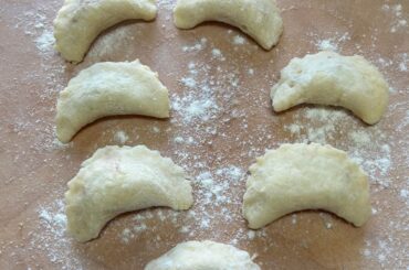 Jam Gnocchi fried in butter and breadcrumbs, topped with cinnamon