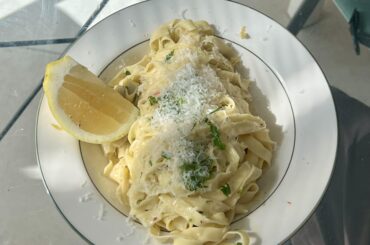homemade pasta, aglio e olio