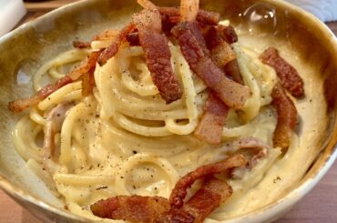 Homemade carbonara