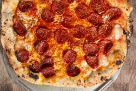 Battling the cold temps in the outdoor oven