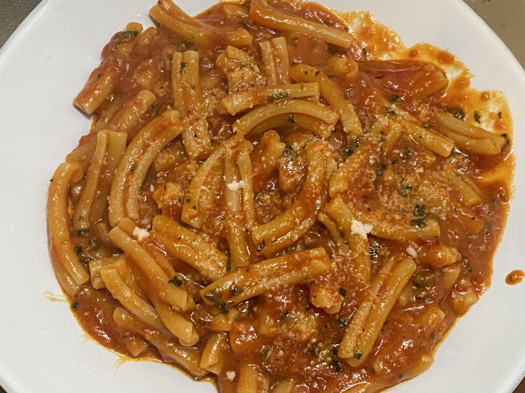 Casarecce all’arrabbiata