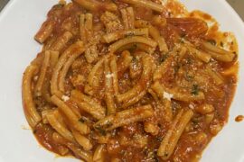 Casarecce all’arrabbiata