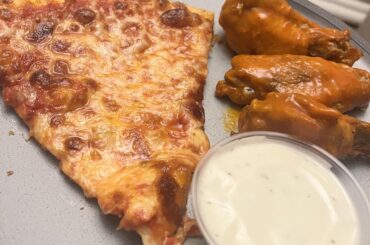 There’s just something about pizza and wings from the local joint