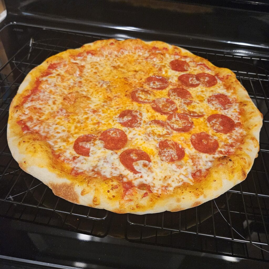 First time using a pizza screen First time using a pizza screen