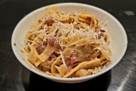 Tagliatelle a la carbona!