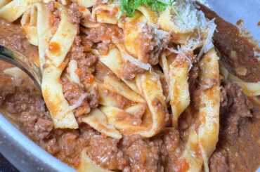 Tagliatelle Bolognese was so Hearty on a winter’s night