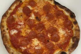 First pizza with newborn