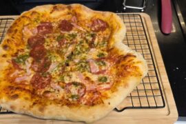 Attempt #2: shape has suffered, crust improved!