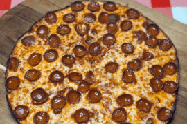 Home Oven Crispy Pepperoni Bar Pie