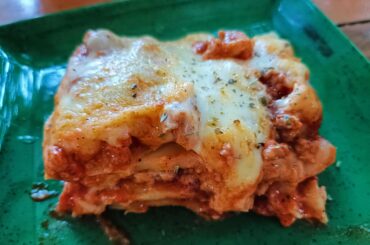 My first attempt at making lasagna