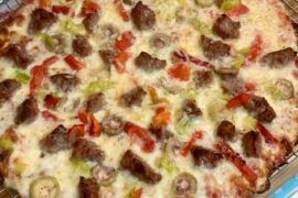 Newbie here but man this tastes amazing (My first recipe by Kenji Thin Crust pizza)