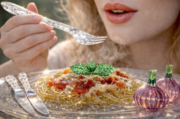 Making Italy’s Spaghetti… BUT with GLASS Ingredients 🍝✨ (Satisfying ASMR Cooking)