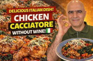 Healthy Italian Chicken Cacciatore (No Wine, Lots of Vegetables)