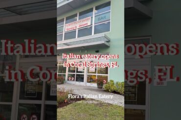 NEW ITALIAN SPOT IN CORAL SPRINGS 🇮🇹✨ #local #coralsprings #food #foodie #coralspringsrealtor