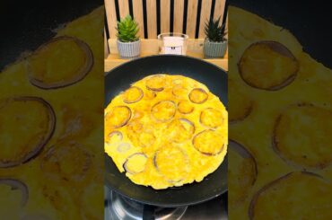 Frittata con le Cipolle🍳🧅🇮🇹 #fypシ #italiano #Cucina #Italy #omlet